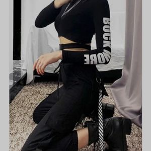 NWT Kanji Street wear High Waisted Cargo Pants